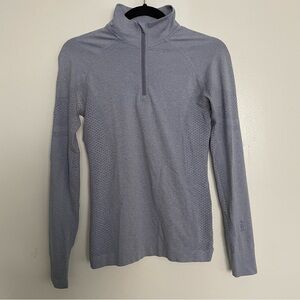 Women’s FIGS Salta Seamless ¼ Zip Vapor Blue 2347 Size XS